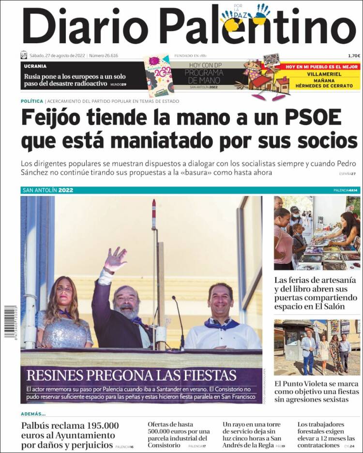 Portada de Diario Palentino (Espa&ntilde;a)
