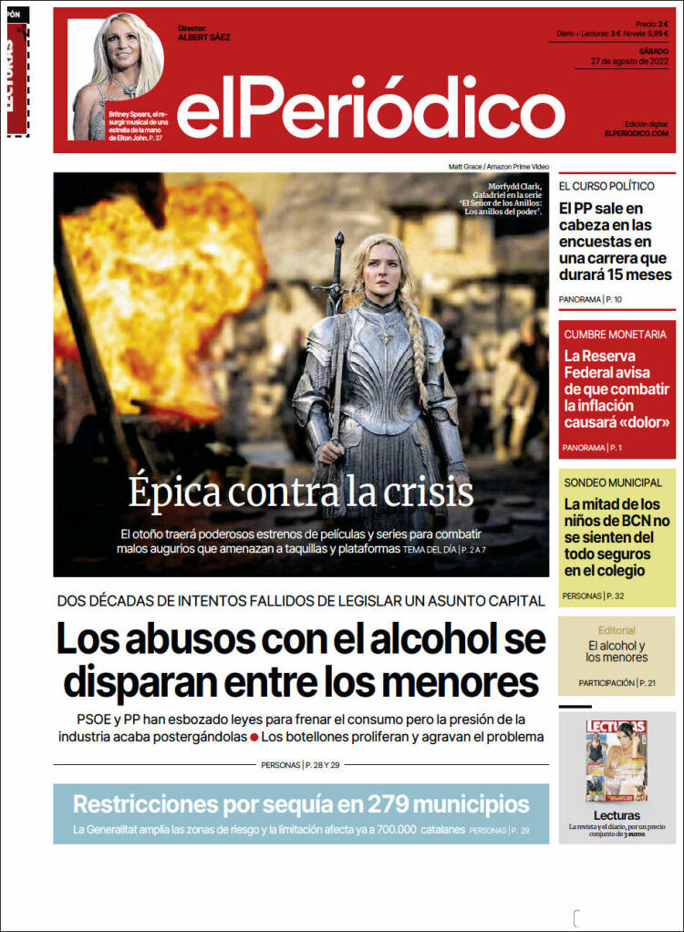 Portada de El Periódico (España)