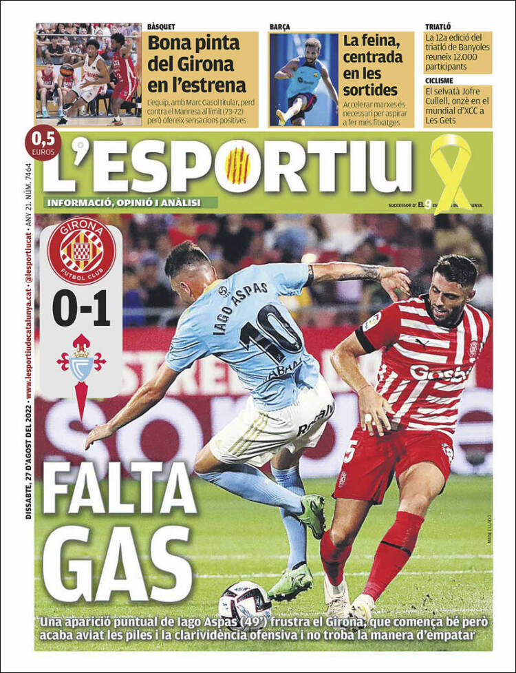 Portada de L'Esportiu : Girona (España)