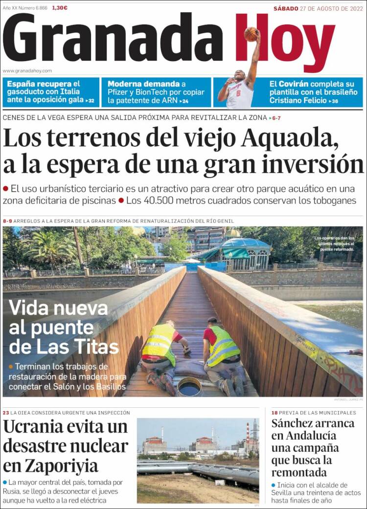 Portada de Granada Hoy (España)