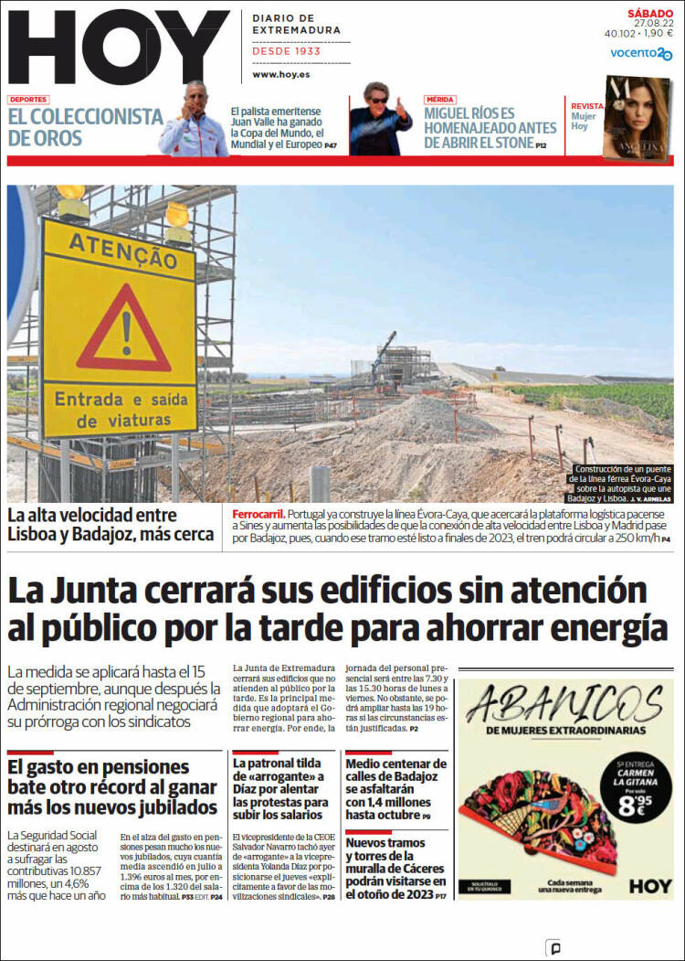 Portada de Hoy - Badajoz (España)