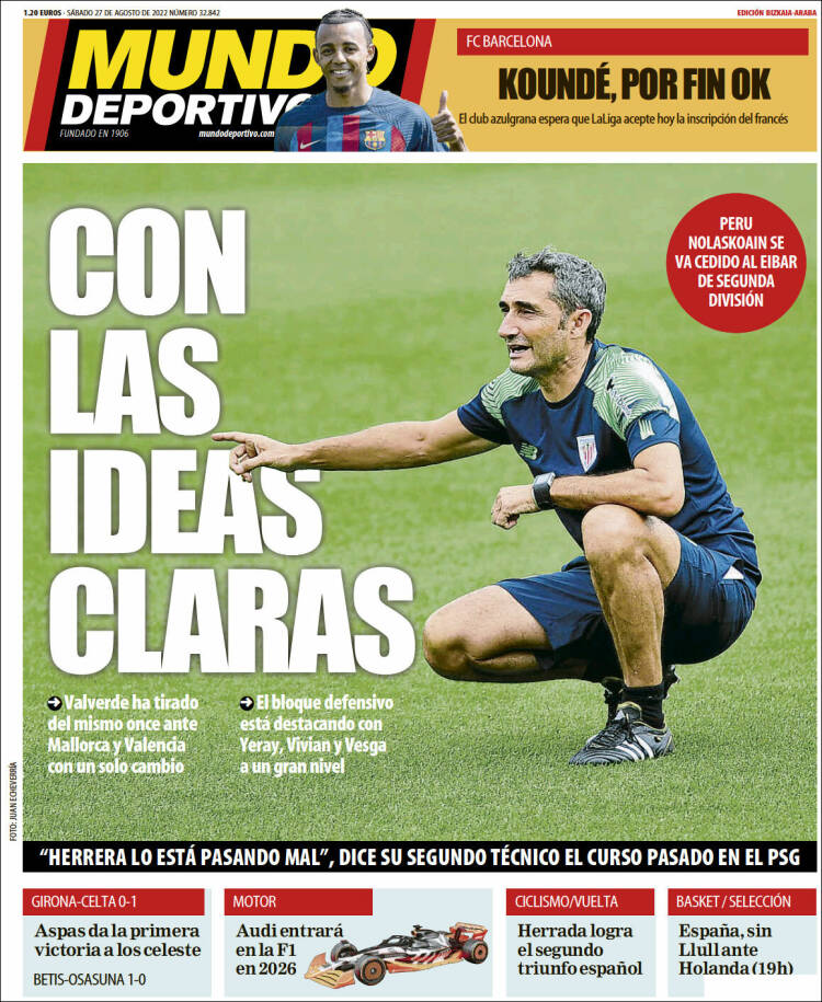 Portada de Mundo Deportivo Bizkaia (España)