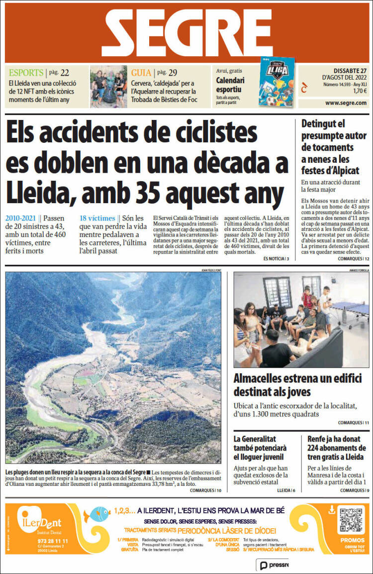 Portada de Segre (Espa&ntilde;a)