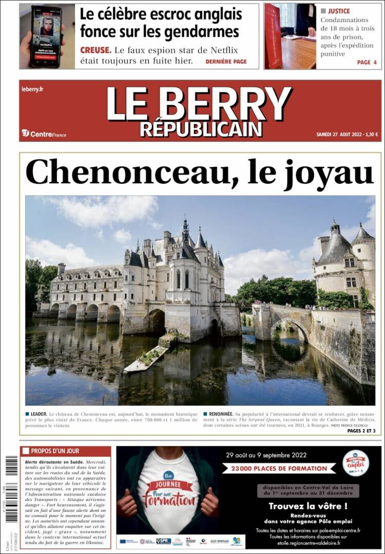 Portada de Berry Republicain (France)