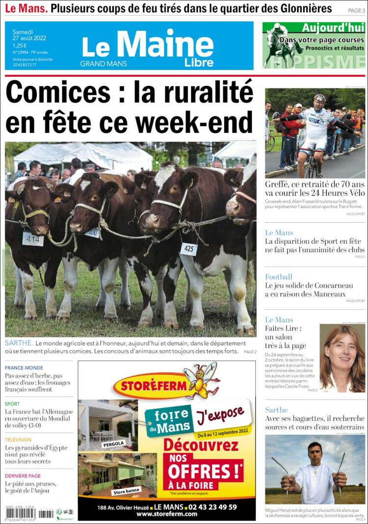 Portada de Le Maine Libre (France)