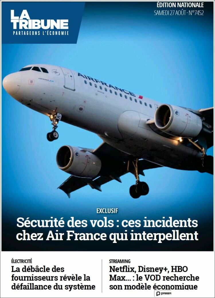 Portada de La Tribune (France)