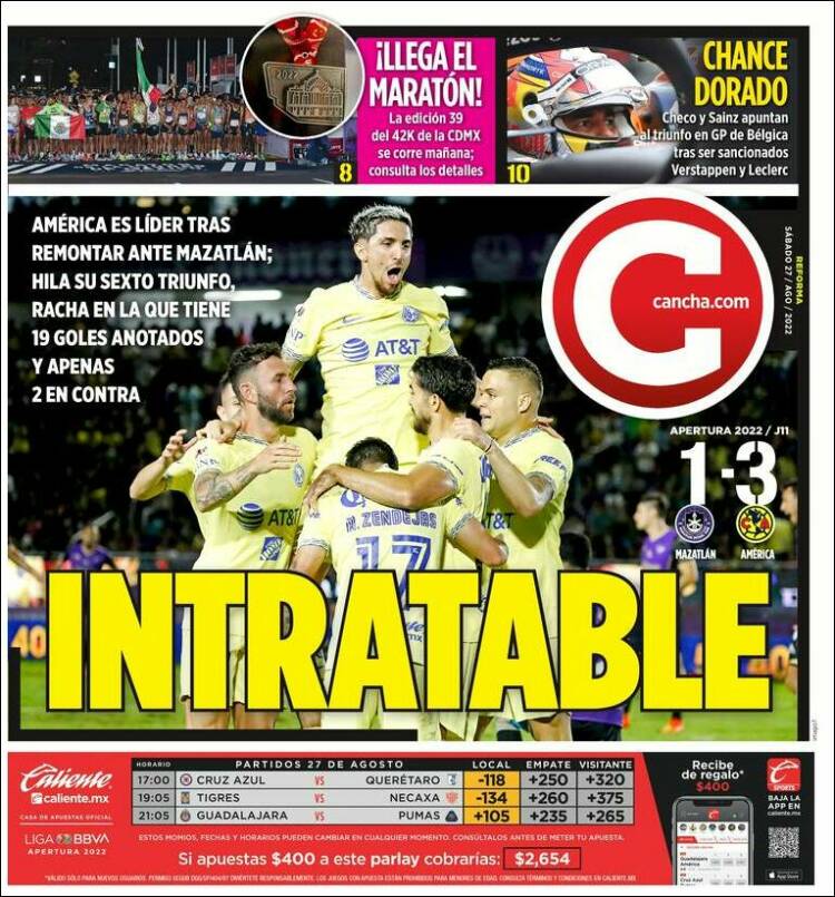 Portada de Cancha (México)