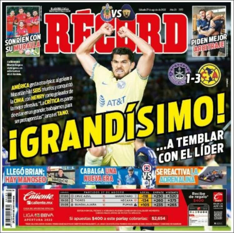 Portada de Record (México)