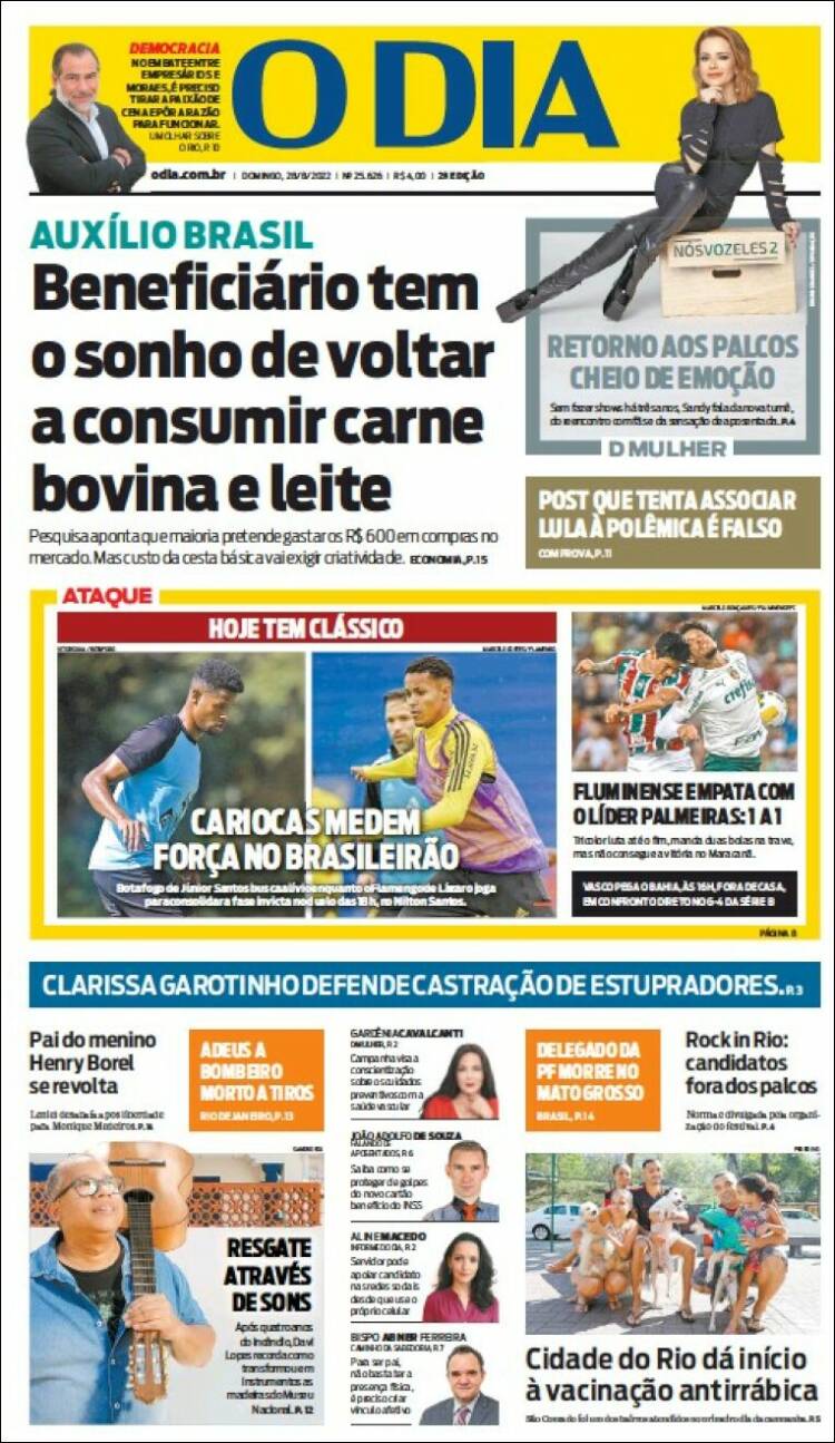 Portada de O Dia (Br&eacute;sil)
