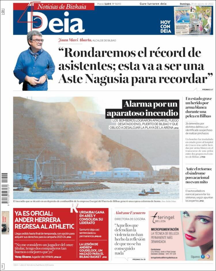 Portada de Deia (España)