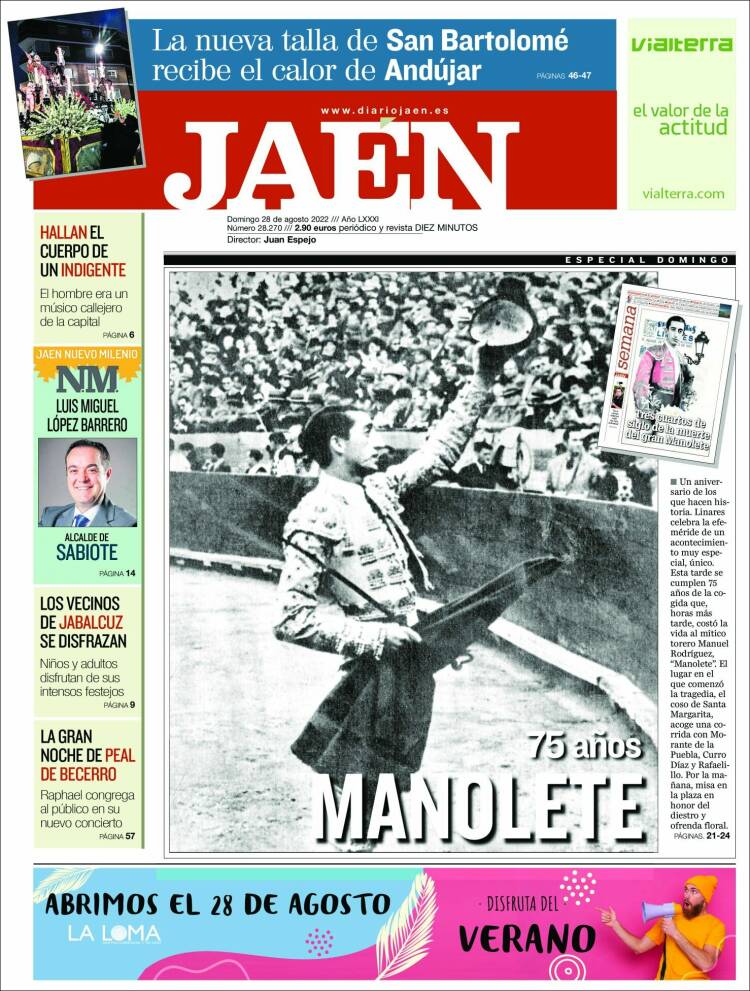 Portada de Diario Jaén (España)
