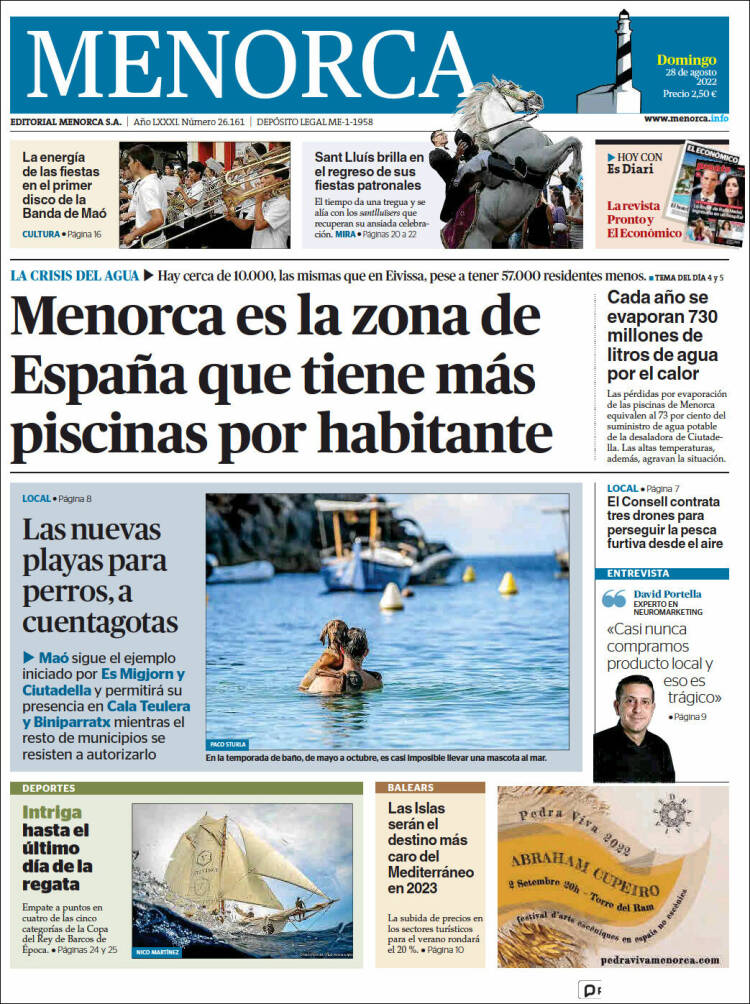 Portada de Menorca - Diario Insular (España)