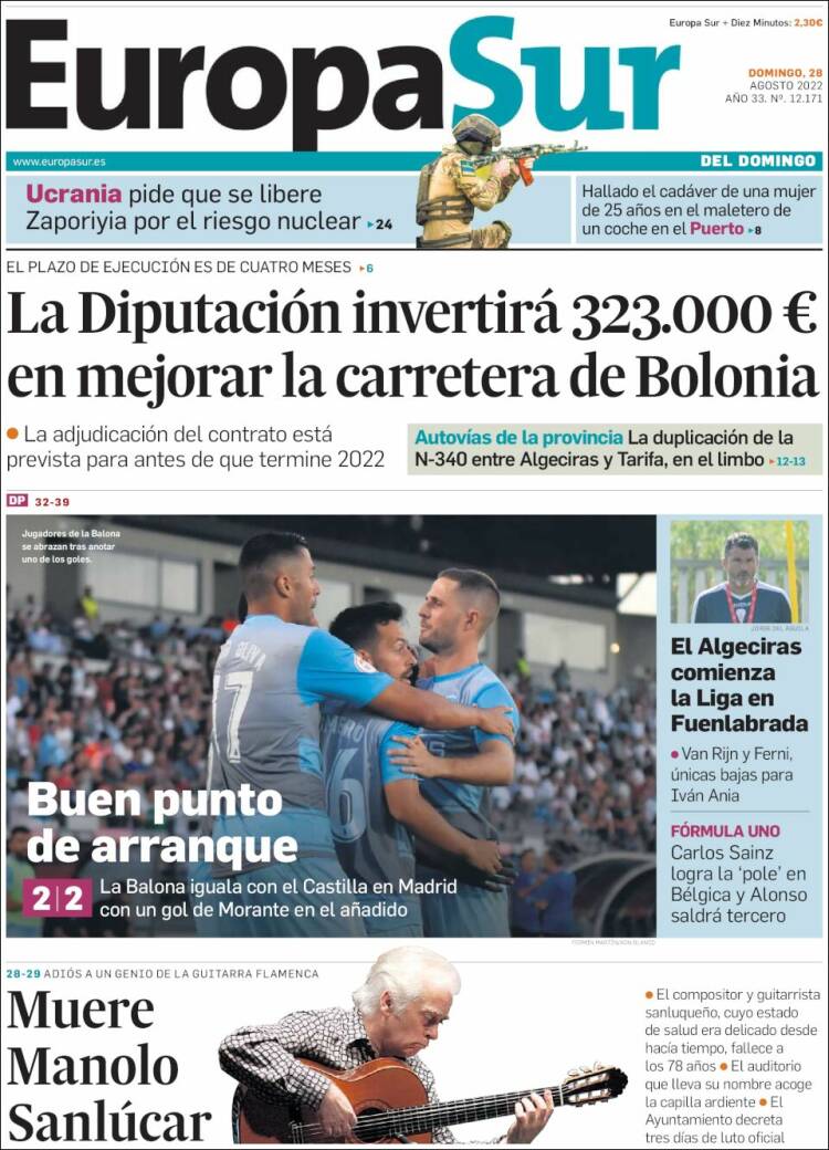 Portada de Europa Sur (España)