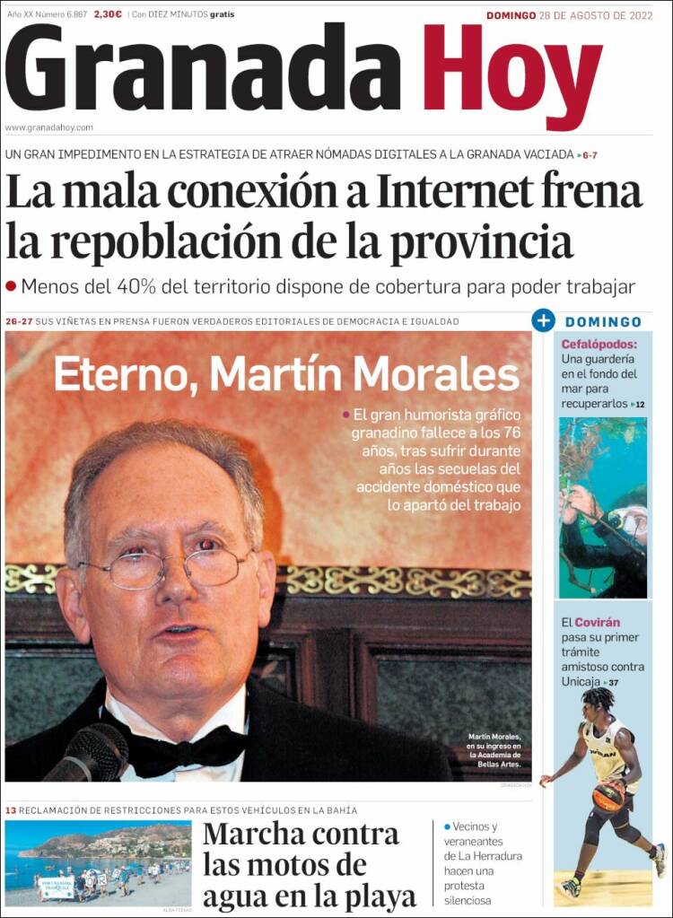 Portada de Granada Hoy (España)