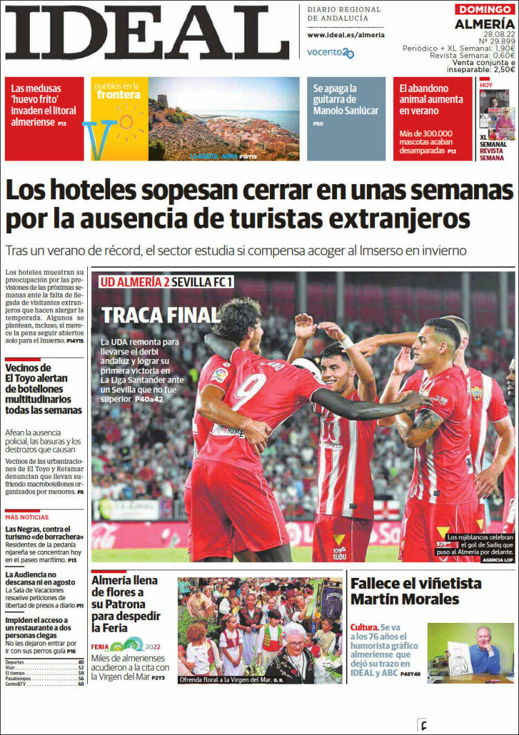 Portada de Ideal Almeria (España)
