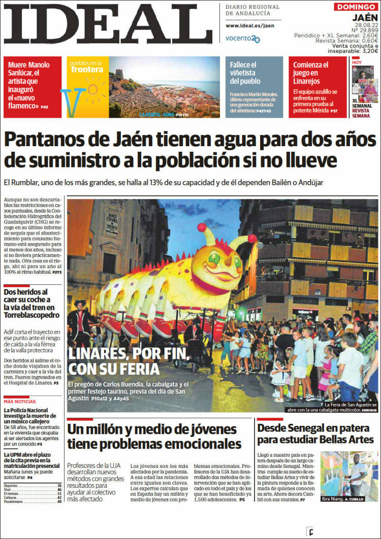 Portada de El Ideal de Jaén (España)