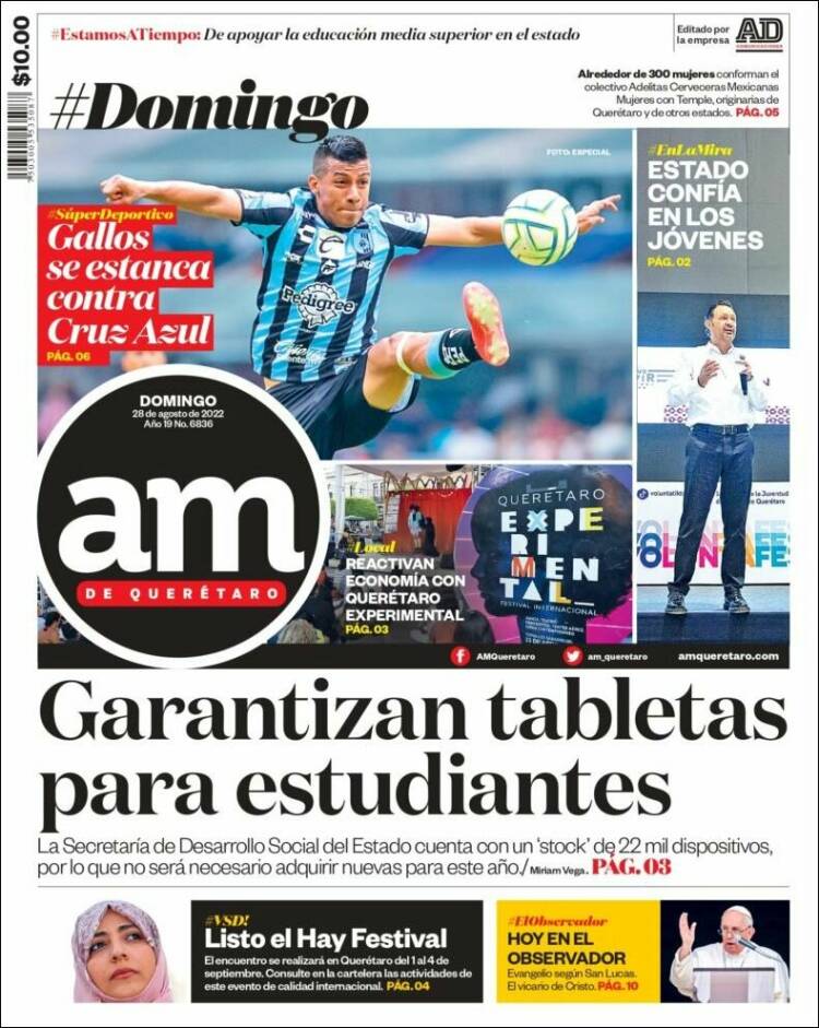 Portada de A.M. Querétaro (México)