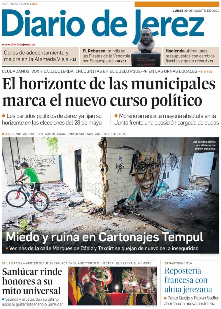 Portada de Diario de Jerez (España)