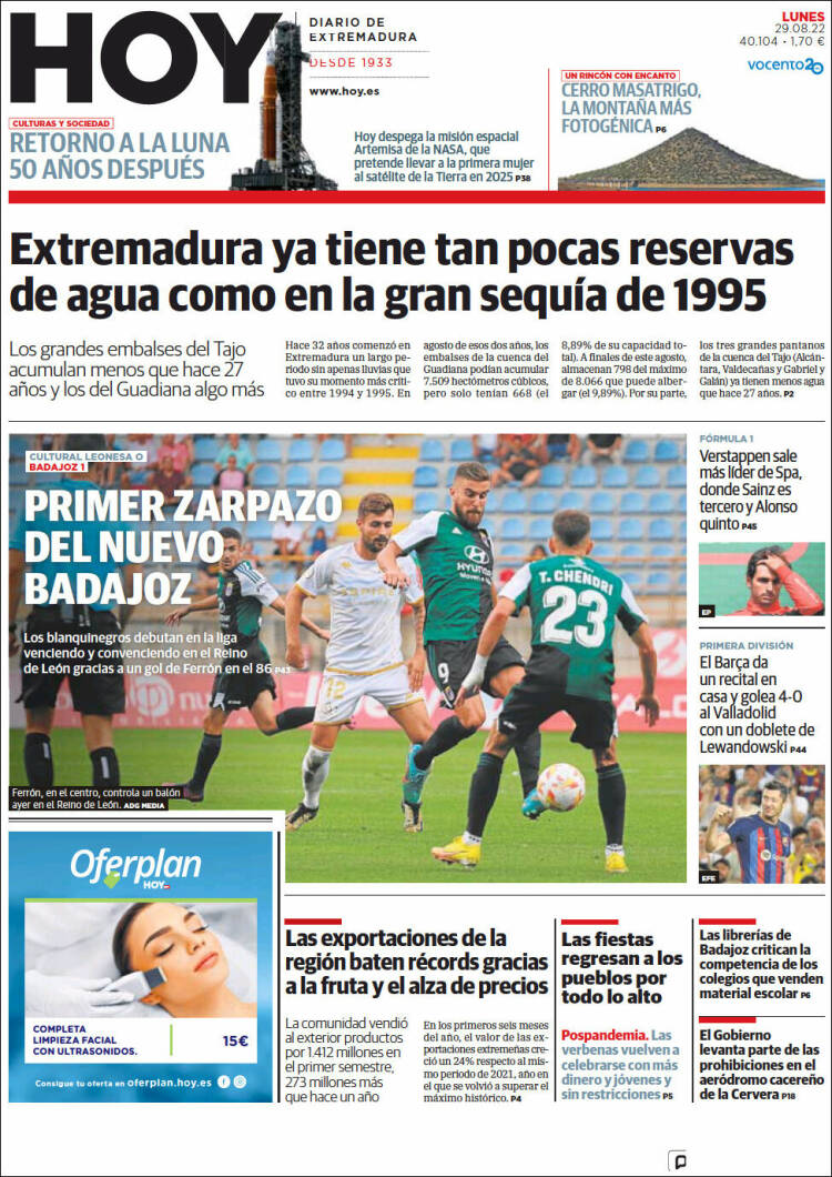 Portada de Hoy - Badajoz (España)