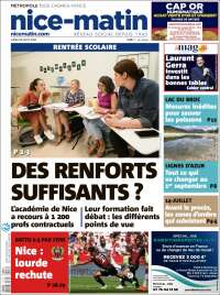 Portada de Nice-Matin (Francia)