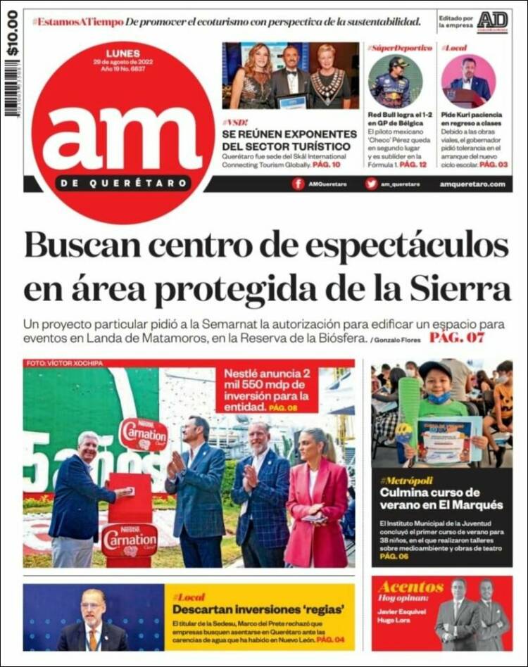 Portada de A.M. Querétaro (M&eacute;xico)