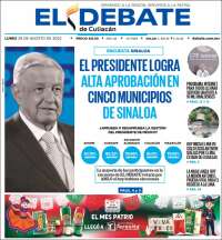 Portada de El Debate de Culiacán (M&eacute;xico)