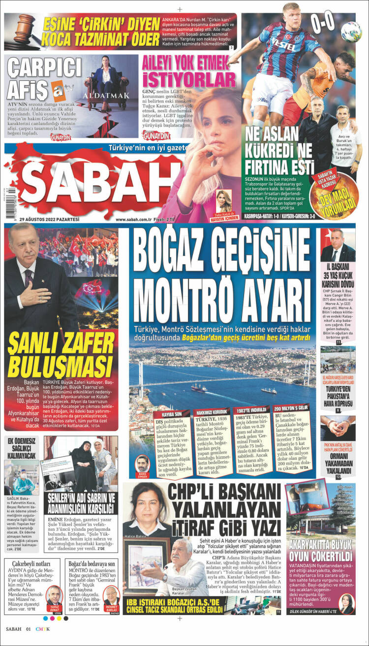 Portada de Sabah (Turqu&iacute;a)