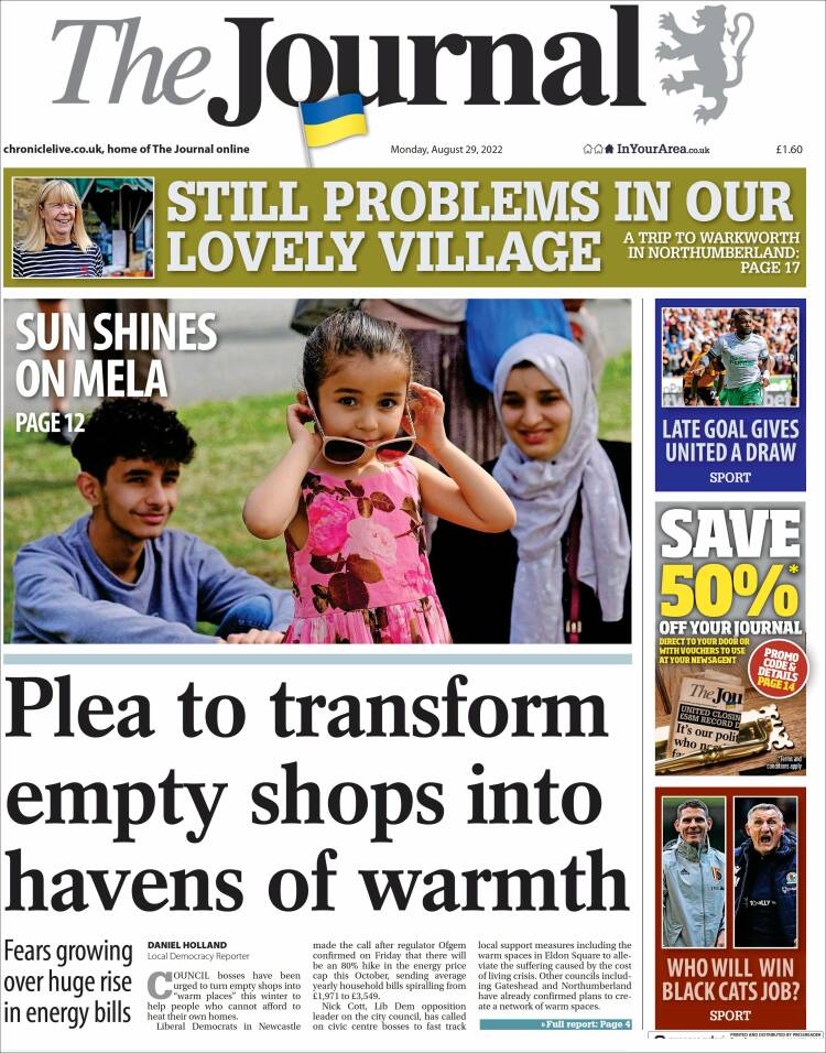 Portada de The Journal (Reino Unido)