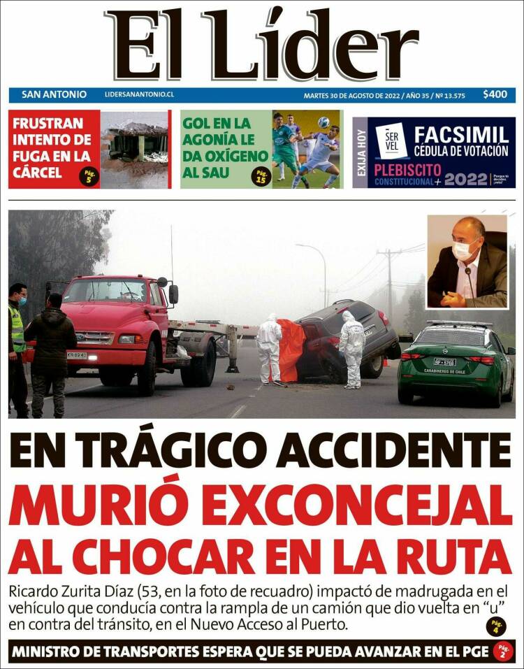 Portada de Lider de San Antonio (Chile)