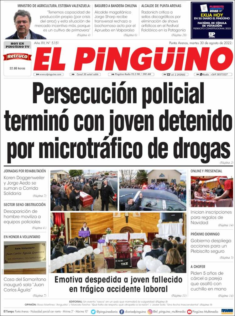 Portada de El Pingüino (Chile)