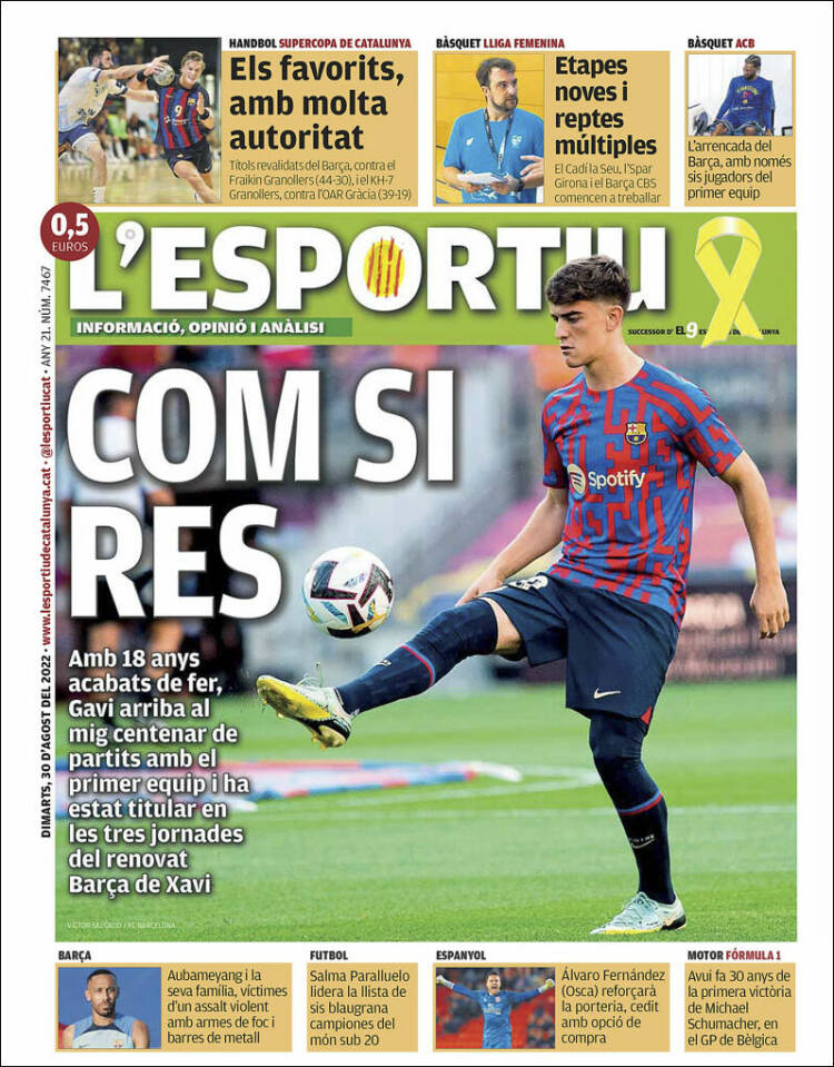 Portada de L'Esportiu (España)