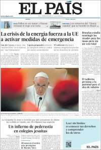 Portada de El País (España)