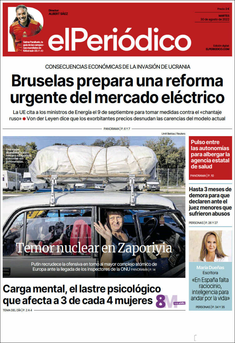 Portada de El Periódico (España)