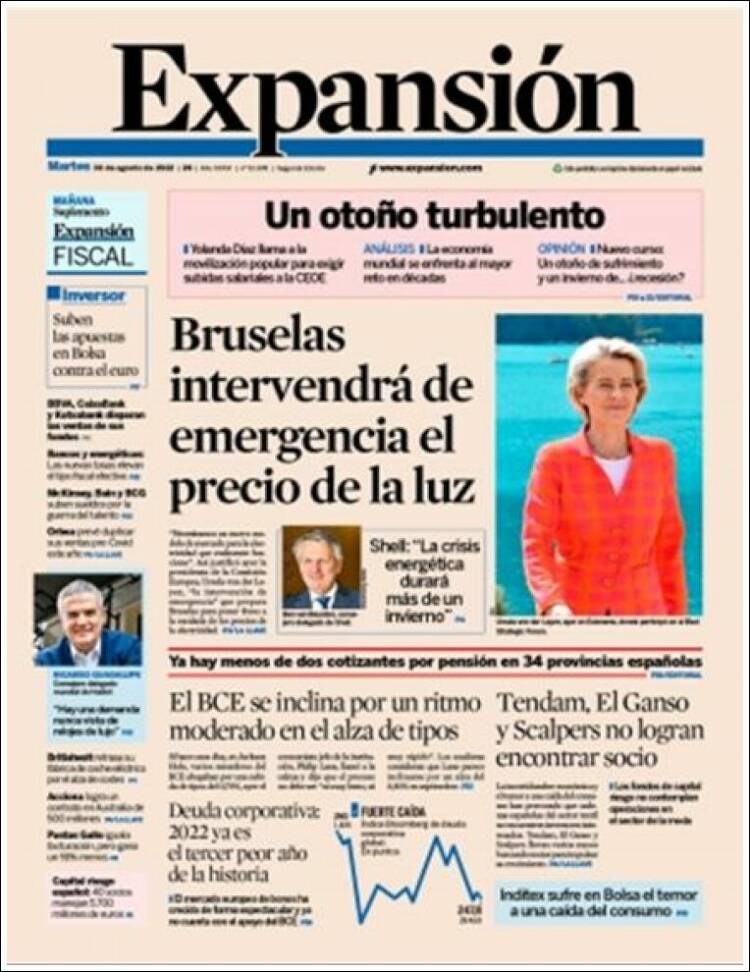 Portada de Expansión (Espagne)