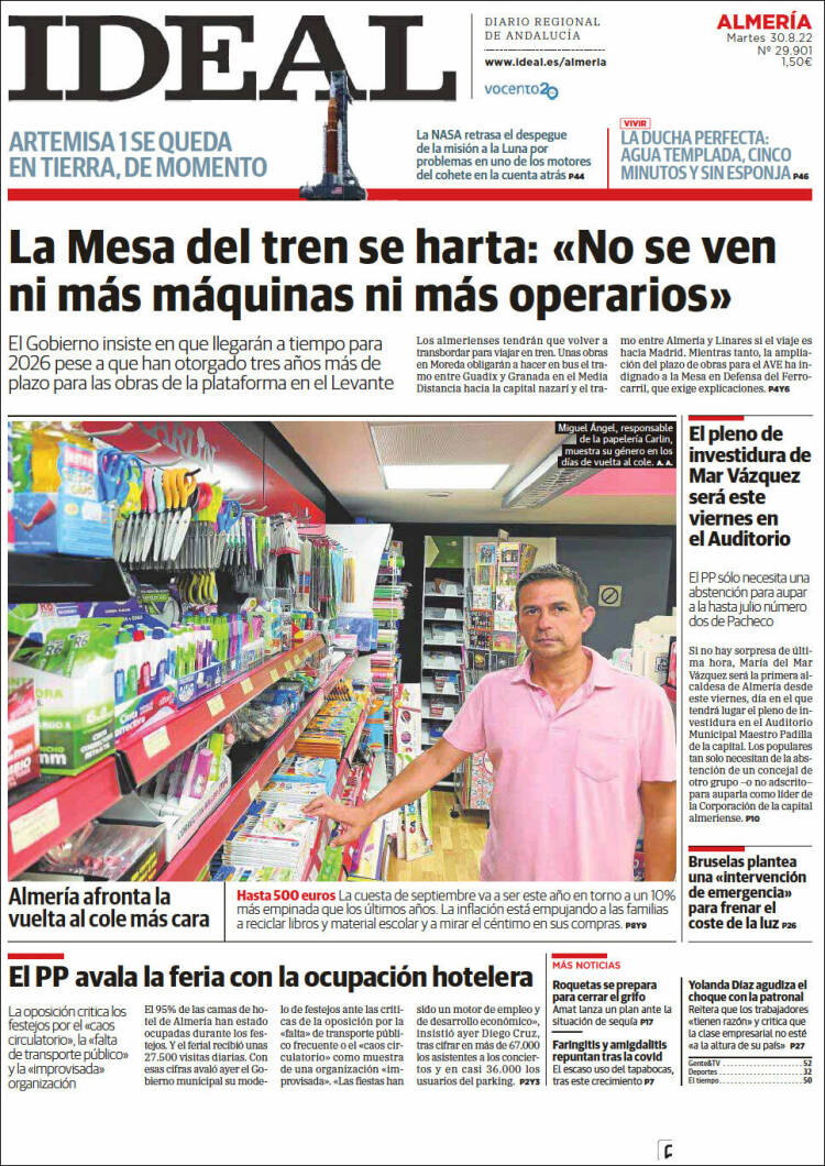 Portada de Ideal Almeria (España)