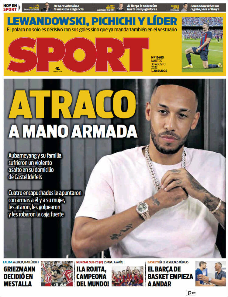 Portada de Sport (España)