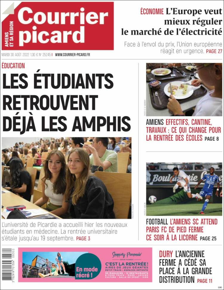 Portada de Courrier Picard (France)