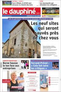 Portada de Le Dauphiné Libéré (France)