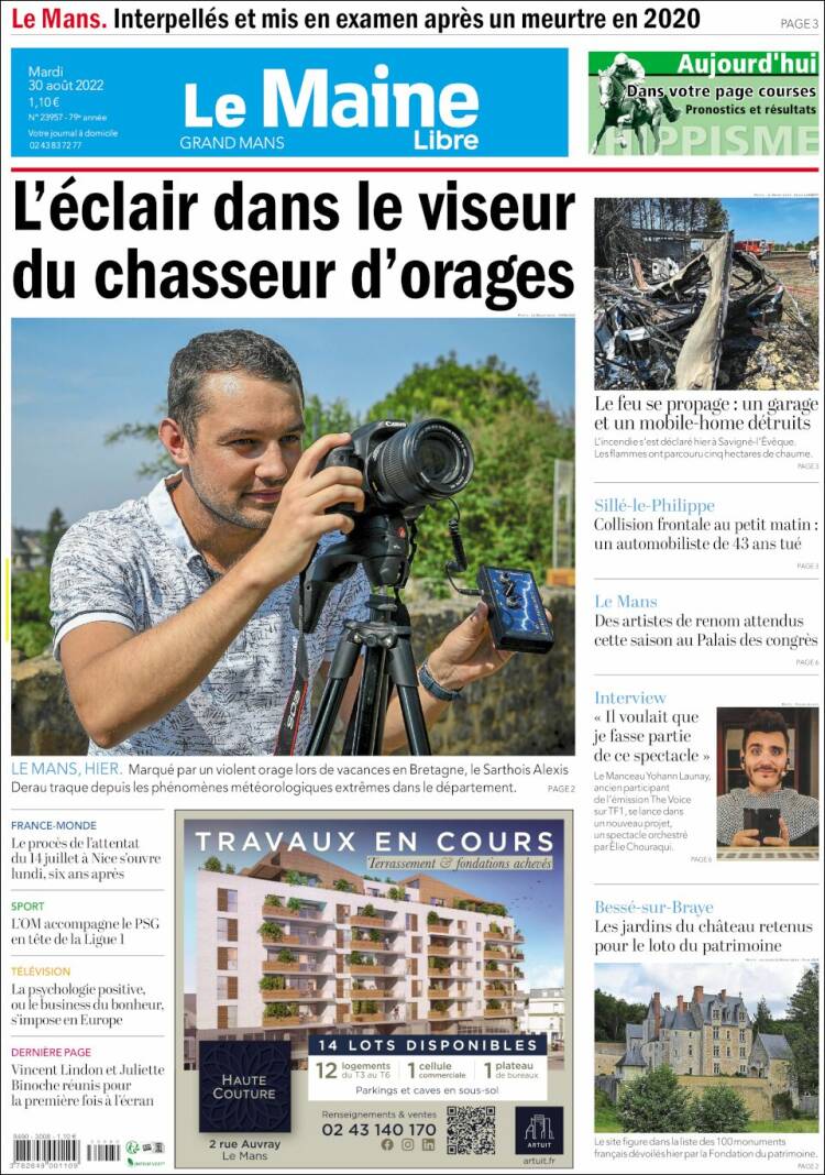 Portada de Le Maine Libre (France)