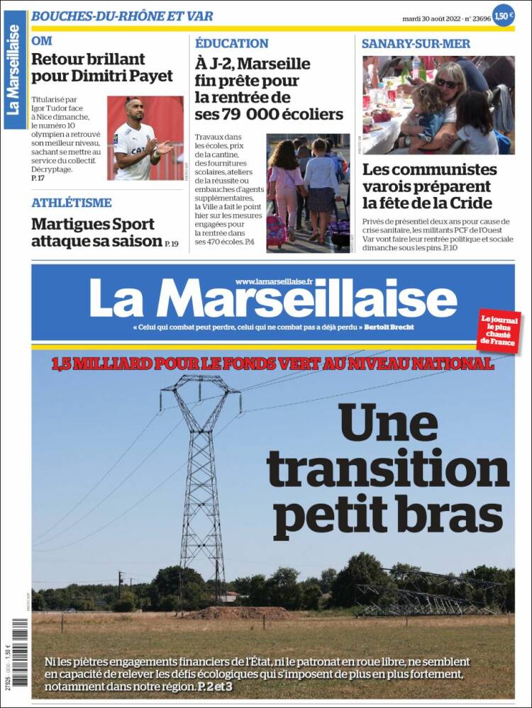 Portada de La Marseillaise (France)