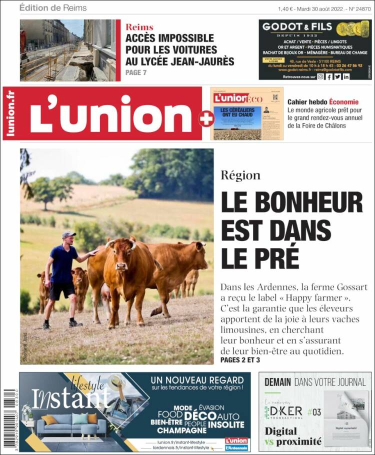Portada de L'Union (France)