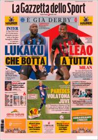 Portada de La Gazzetta dello Sport (Italie)