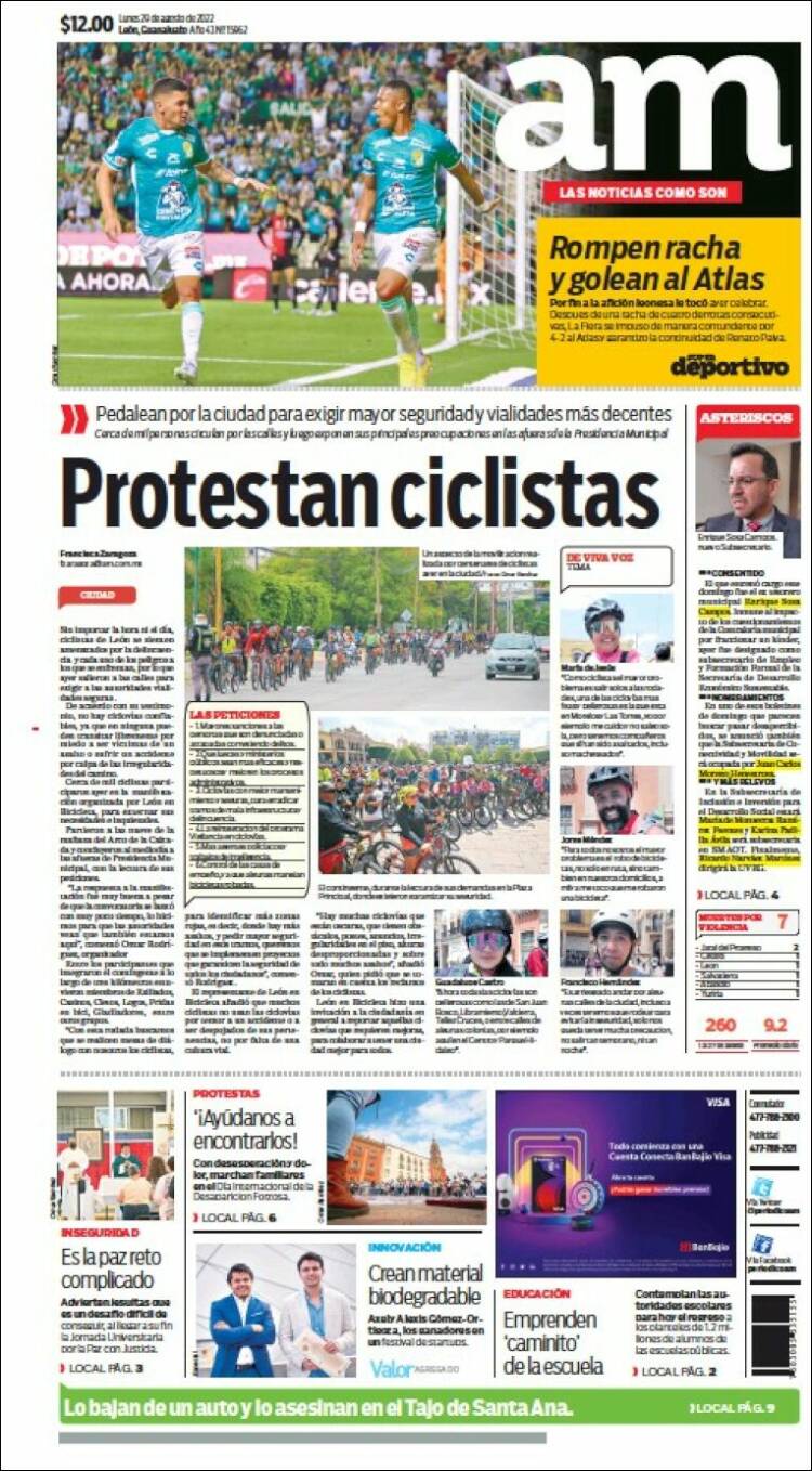 Portada de Al Día A.M. (Mexique)