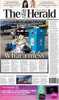 Portada de The Herald (Royaume-Uni)