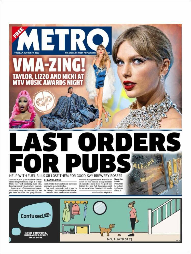 Portada de Metro (Royaume-Uni)