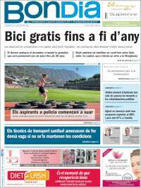 Portada de Diari Bondia (Andorra)