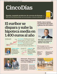 Portada de Cinco Días (Espagne)
