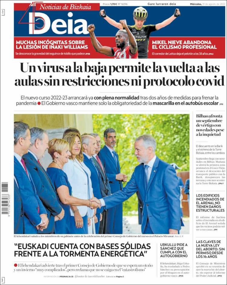 Portada de Deia (España)