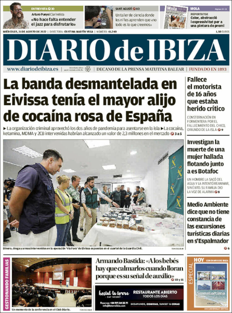 Portada de Diario de Ibiza (España)