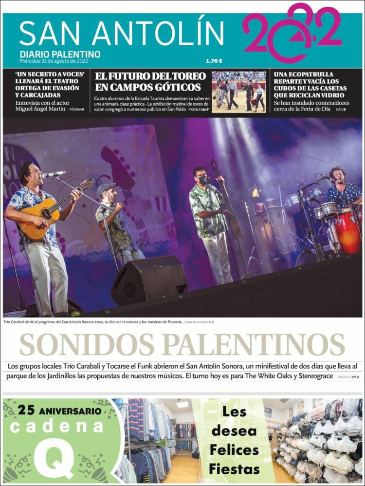 Portada de Diario Palentino (España)